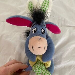Vintage Easter Disney Eeyore 7IN beanbag plush